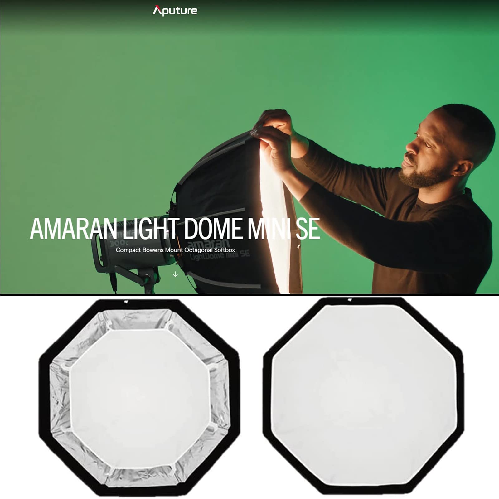 Aputure Light Dome Mini SE 22,8 polegadas/58 cm Bowens Mount